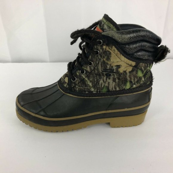 OZARK TRAIL Whitetail Hunting Camo Fabric Upper Boot Unisex Women Sz 4 - Picture 3 of 9